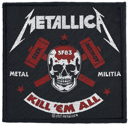 Patch  de Metallica - Metal Militia - pour Unisexe - noir/rouge/blanc - metallica