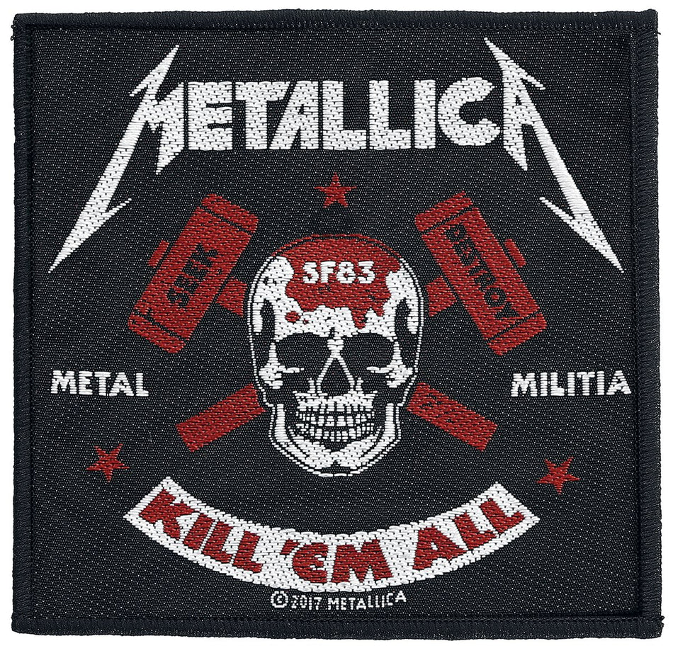 Patch  de Metallica - Metal Militia - pour Unisexe - noir/rouge/blanc - metallica