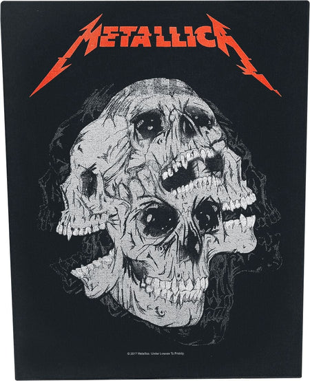 Dossard  de Metallica - Skulls - pour Indifférent - noir/rouge/gris - metallica