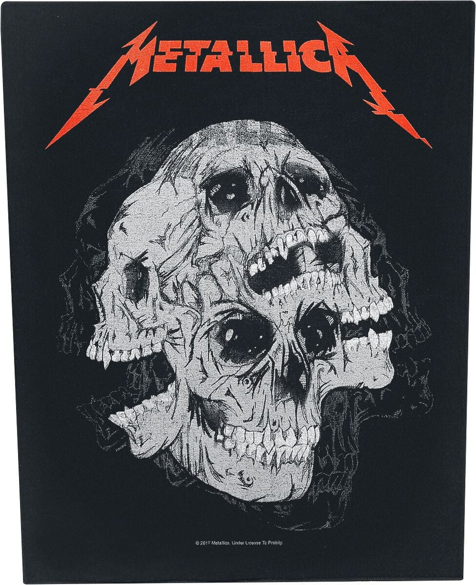 Dossard  de Metallica - Skulls - pour Indifférent - noir/rouge/gris - metallica