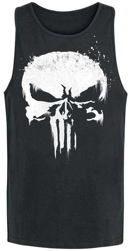Débardeur Disney de The Punisher - Logo Crâne Graffiti - S à XXL - pour Homme - noir - The Punisher
