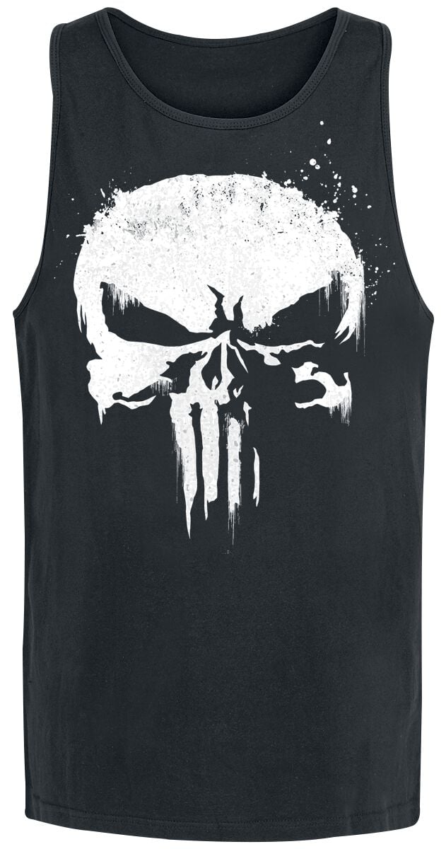 Débardeur Disney de The Punisher - Logo Crâne Graffiti - S à XXL - pour Homme - noir - The Punisher