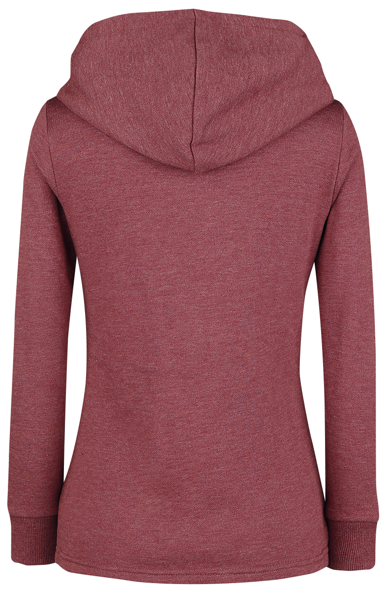 Sweat-shirt zippé à capuche  de RED by EMP - Let It Rock - S à 5XL - pour Femme - rouge chiné - RED by EMP - View 2