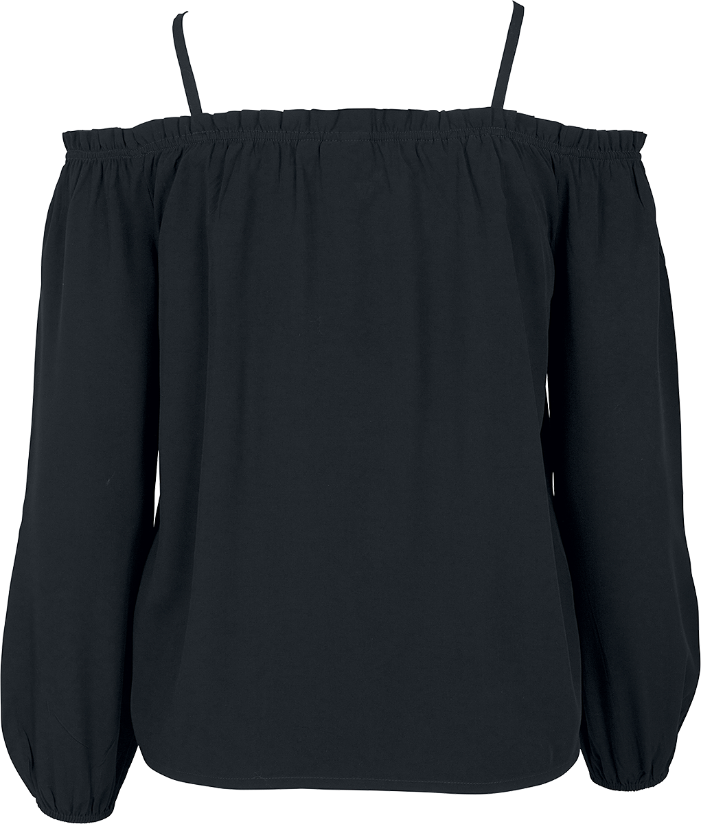 T-shirt manches longues  de Urban Classics - T-Shirt Manches Longues Épaules Dénudées - XS à 4XL - pour Femme - noir - Urban Classics - View 2