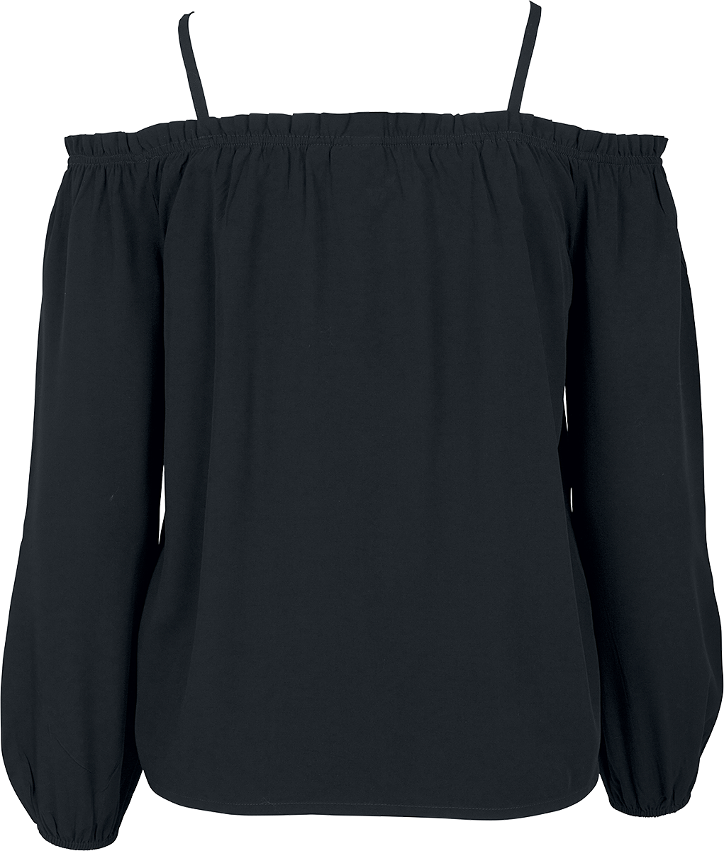 T-shirt manches longues  de Urban Classics - T-Shirt Manches Longues Épaules Dénudées - XS à 5XL - pour Femme - noir - Urban Classics - View 2