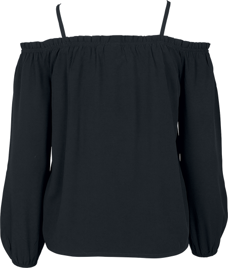 T-shirt manches longues  de Urban Classics - T-Shirt Manches Longues Épaules Dénudées - XS à 5XL - pour Femme - noir - Urban Classics - View 2