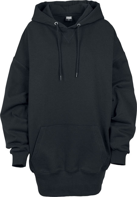 Sweat-shirt à capuche  de Urban Classics - Sweat À Capuche Oversize Long - XS à 5XL - pour Femme - noir - Urban Classics