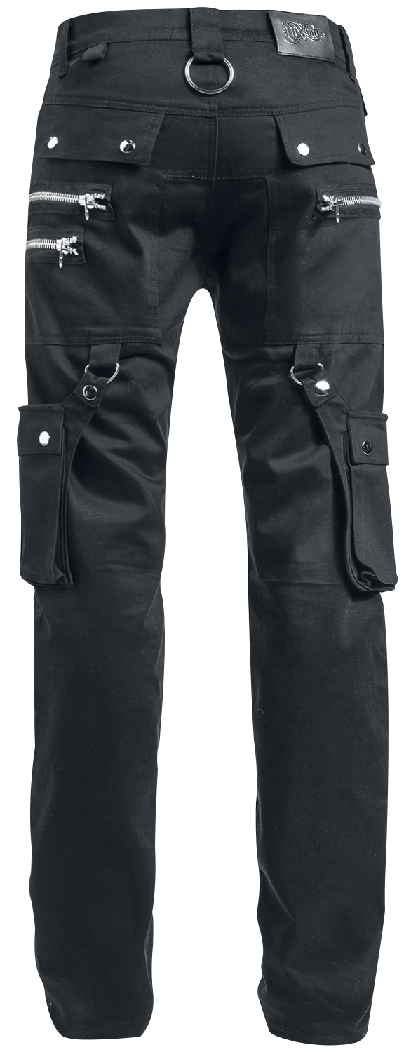 Pantalon en toile Gothic de Vixxsin - Andre Pants - W30L32 à W38L34 - pour Homme - noir - Vixxsin - View 2
