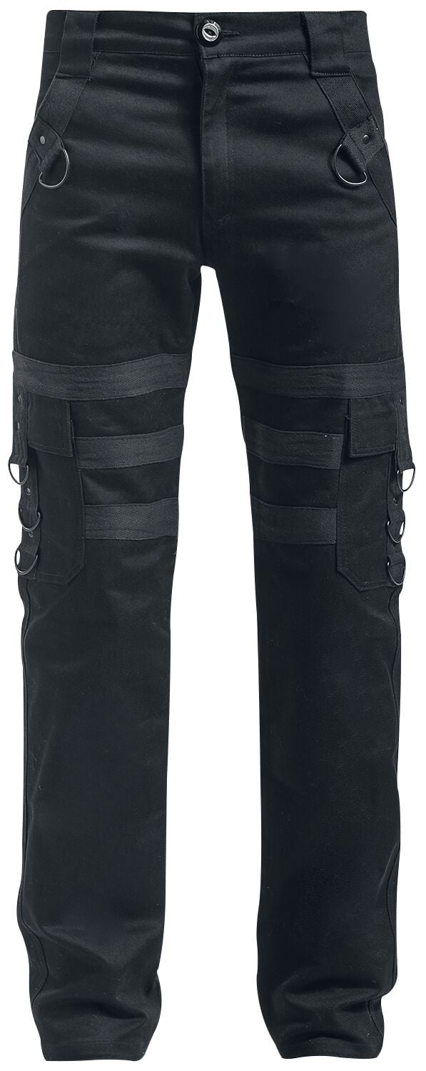 Pantalon en toile Gothic de Vixxsin - Pantalon Liam - W30L32 à W38L34 - pour Homme - noir - Vixxsin