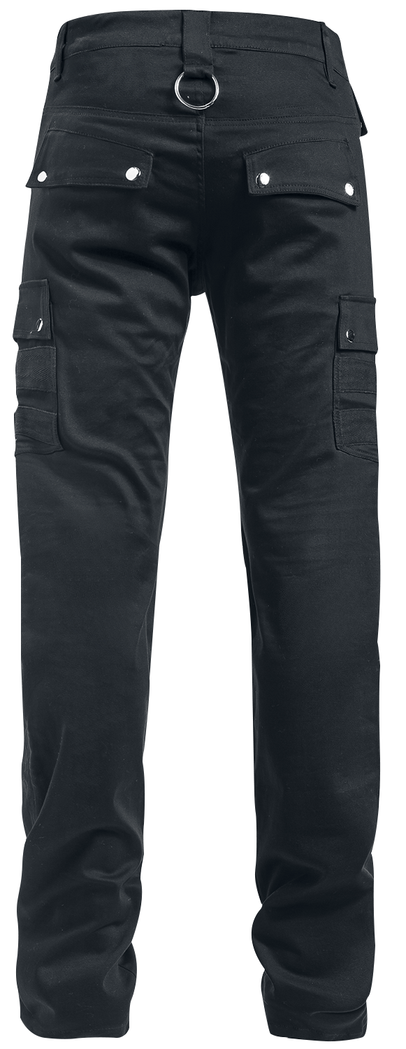 Pantalon en toile Gothic de Chemical Black - Pantalon Anders - W31L32 à W38L34 - pour Homme - noir - Chemical Black - View 2