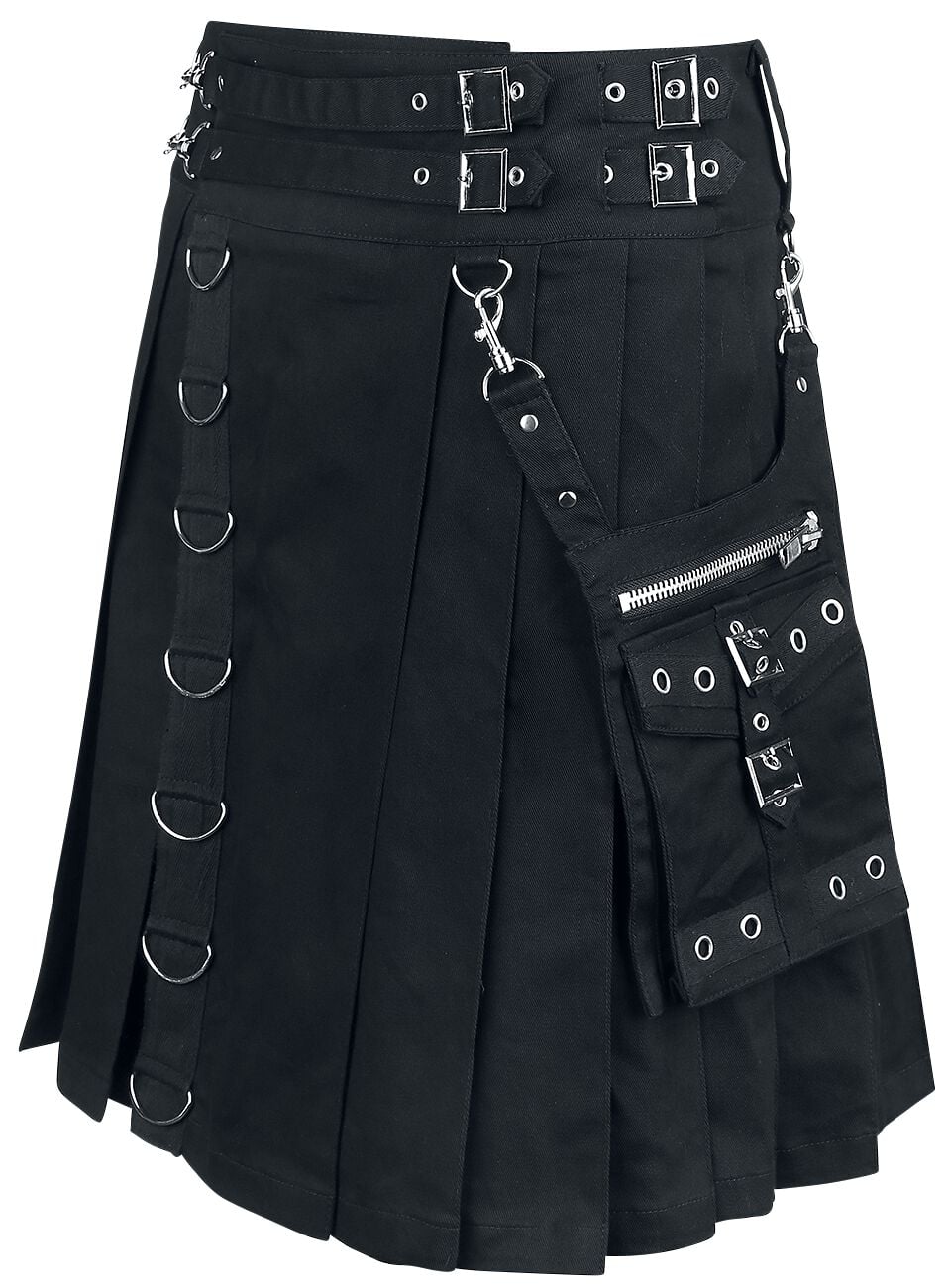 Jupe mi-longue Gothic de Heartless - Calle Kilt - M à XXL - pour Homme - noir - Heartless