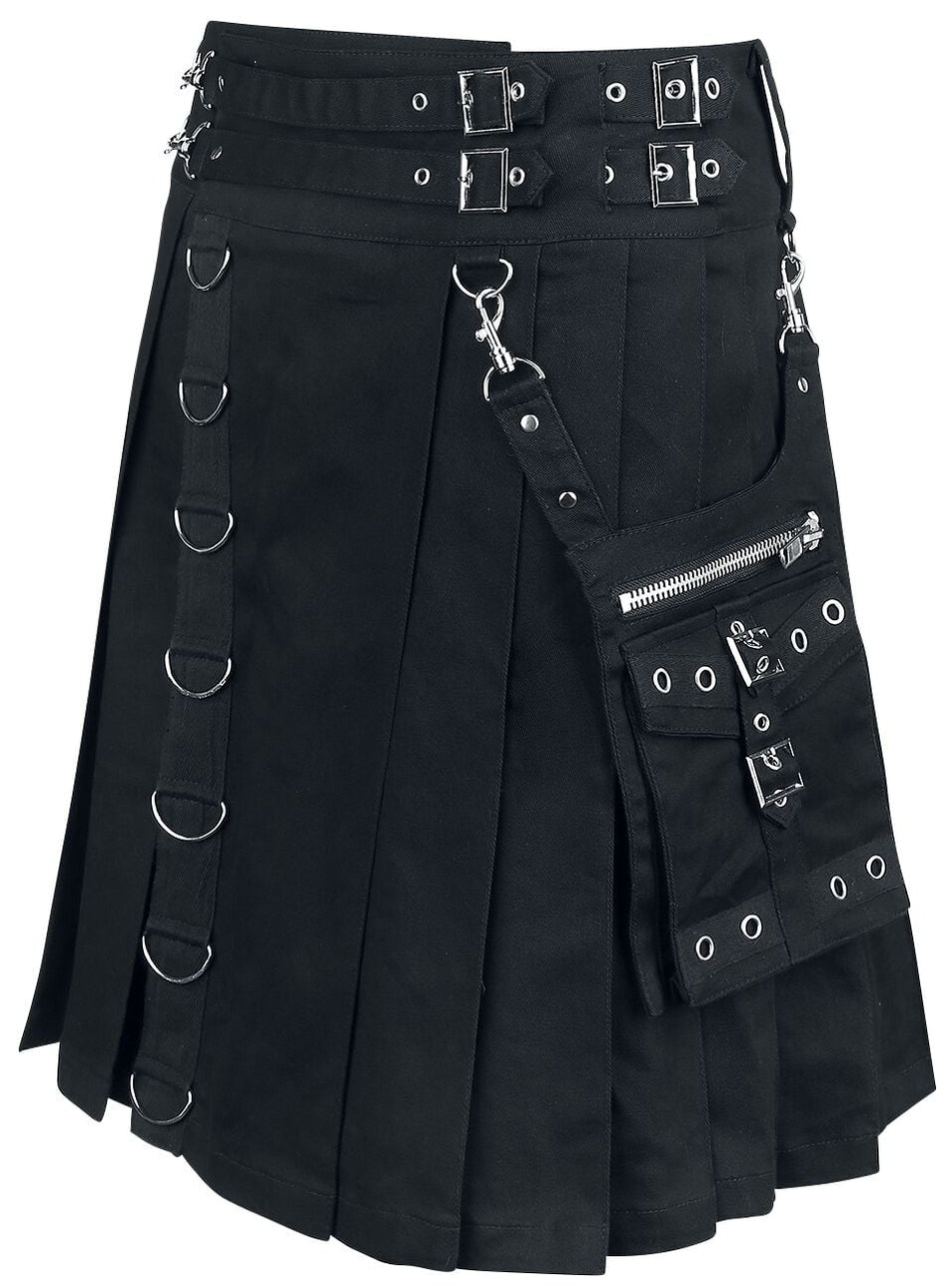 Jupe mi-longue Gothic de Heartless - Calle Kilt - M à XXL - pour Homme - noir - Heartless