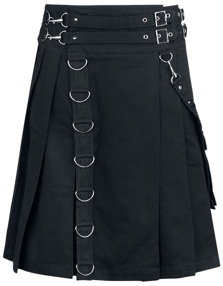 Jupe mi-longue Gothic de Heartless - Calle Kilt - M à XXL - pour Homme - noir - Heartless - View 2