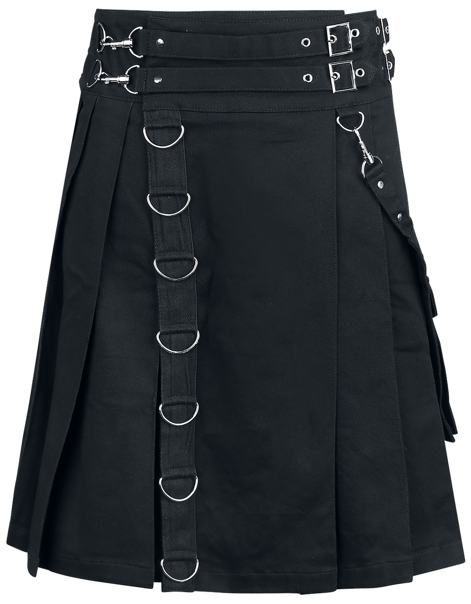 Jupe mi-longue Gothic de Heartless - Calle Kilt - M à XXL - pour Homme - noir - Heartless - View 2