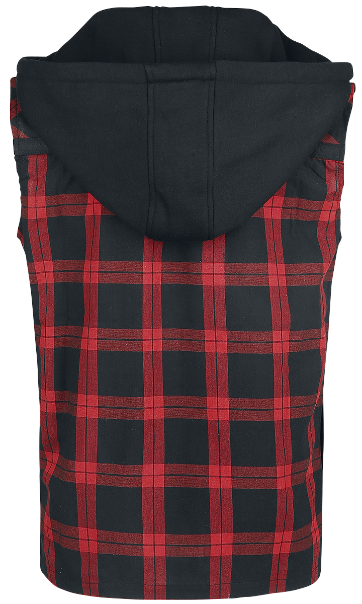 Chemise manches courtes Gothic de Vixxsin - Eetu Shirt - S à 4XL - pour Homme - noir/rouge - Vixxsin - View 2
