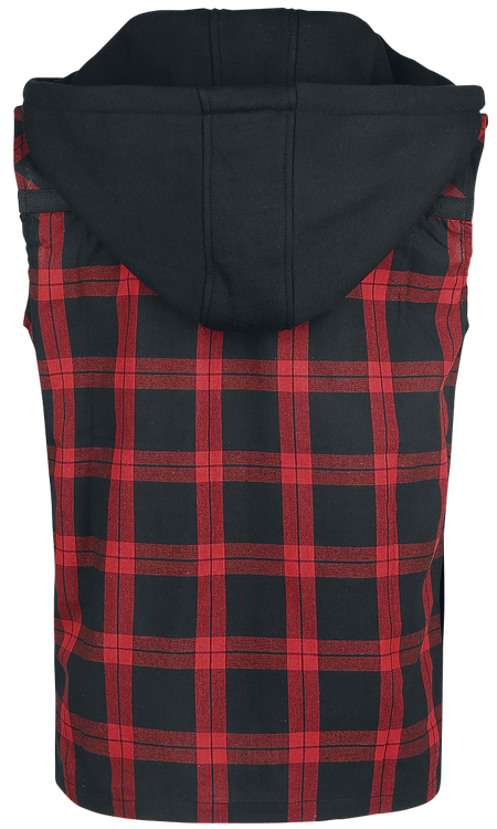 Chemise manches courtes Gothic de Vixxsin - Eetu Shirt - S à 4XL - pour Homme - noir/rouge - Vixxsin - View 2