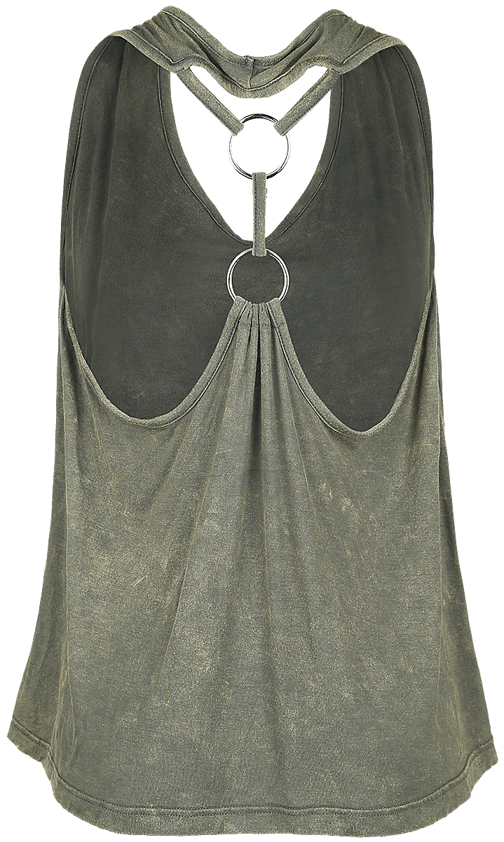 Top  de Black Premium by EMP - Ella - S à XL - pour Femme - olive - Black Premium by EMP - View 2