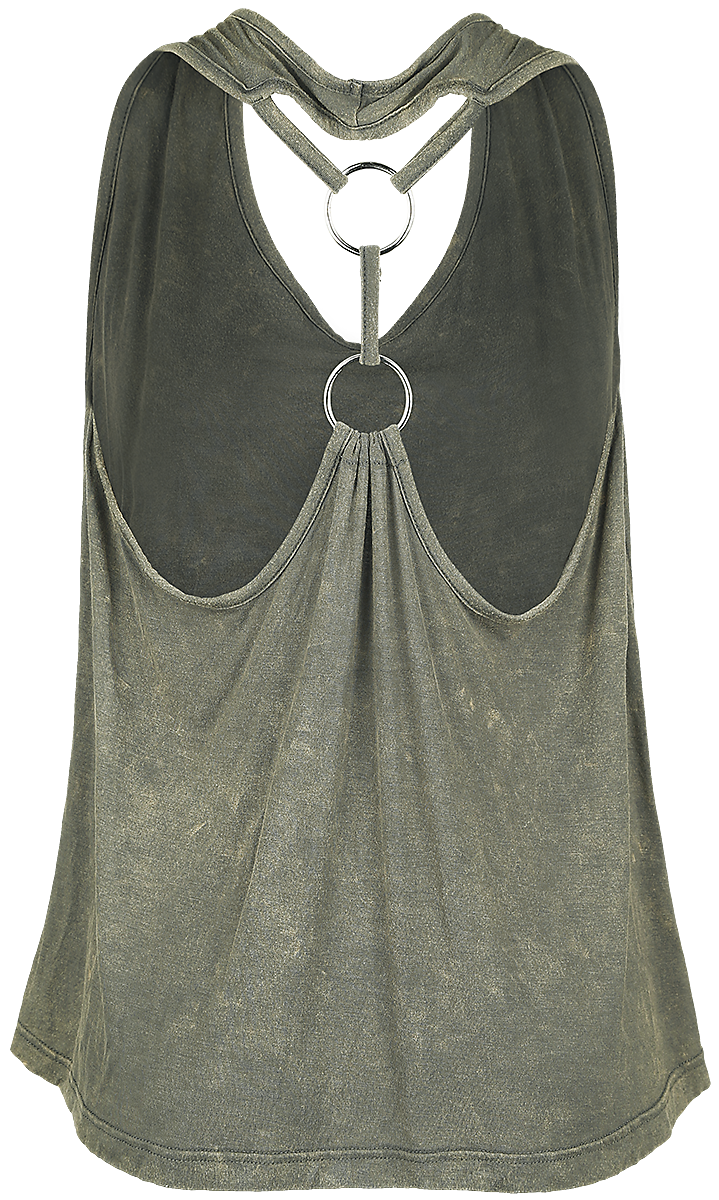 Top  de Black Premium by EMP - Ella - S à XL - pour Femme - olive - Black Premium by EMP - View 2