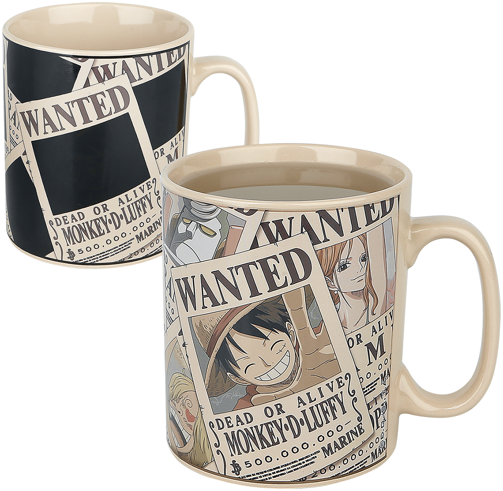 Mug  de One Piece - Wanted - Mug Thermoréactif - pour Indifférent - multicolore - One Piece