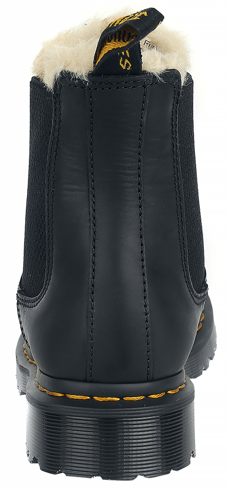 Bottes D'Hiver Rockabilly de Dr. Martens - 2976 Leonore Doublé Fourrure - EU36 à EU43 - pour Femme - noir - Dr. Martens - View 2