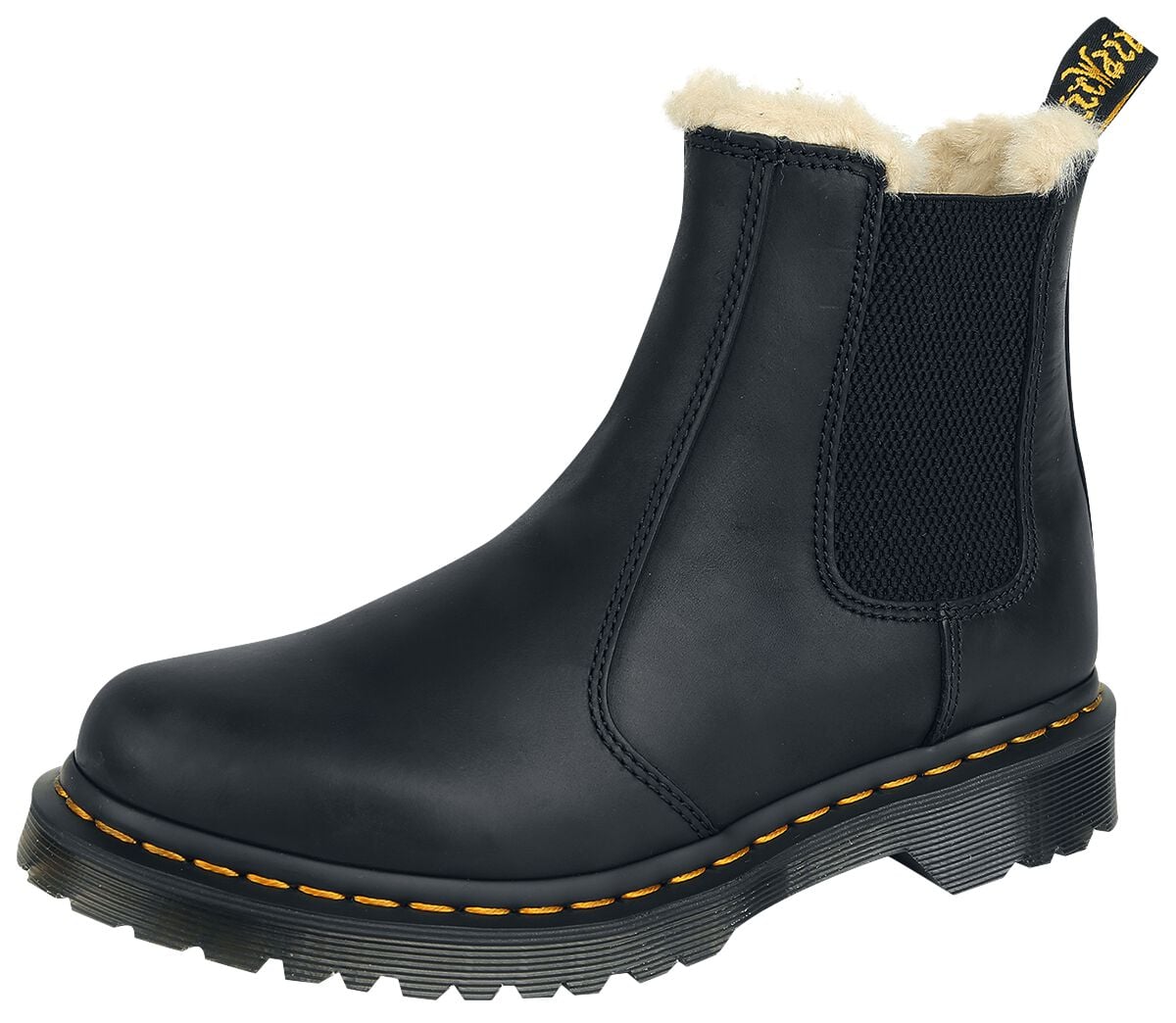 Bottes D'Hiver Rockabilly de Dr. Martens - 2976 Leonore Doublé Fourrure - EU36 à EU43 - pour Femme - noir - Dr. Martens