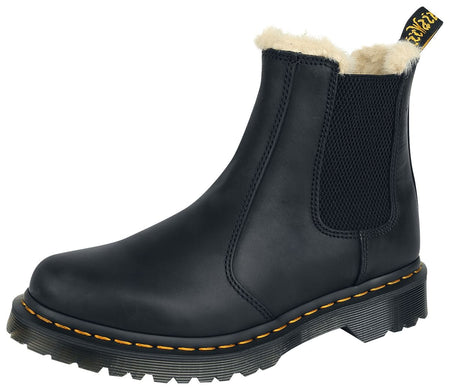 Bottes D'Hiver Rockabilly de Dr. Martens - 2976 Leonore Doublé Fourrure - EU36 à EU43 - pour Femme - noir - Dr. Martens