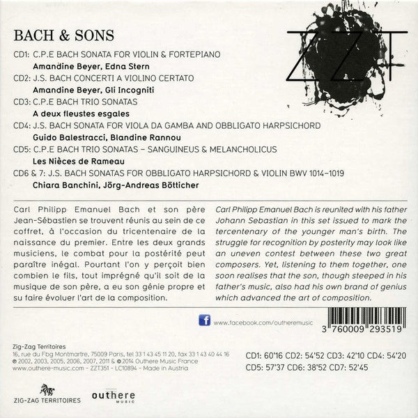Bach et fils - 7 CD - Front Cover
