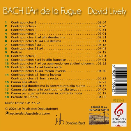 L'Art de la Fugue - Front Cover