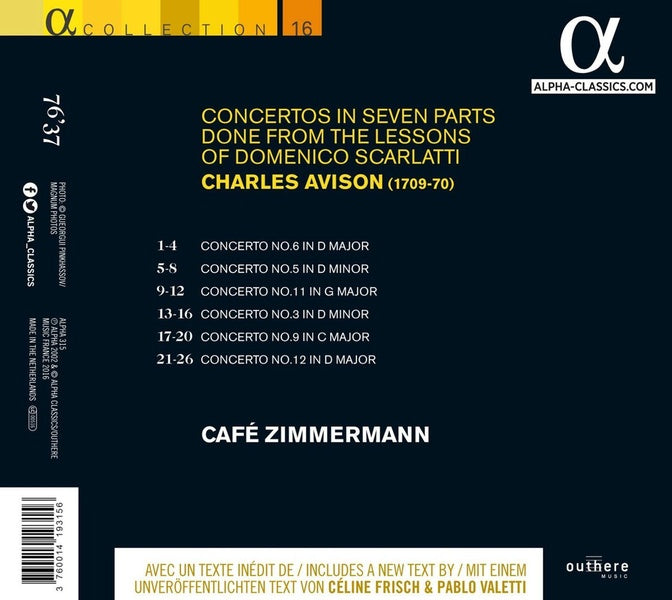Concertos in Seven Parts Done - Front Cover
