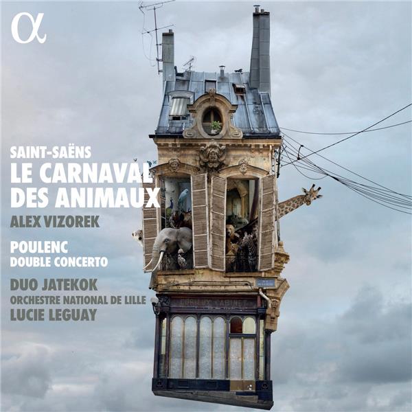 Saint-Saëns : Le carnaval des animaux - Poulenc : Double concerto - Front Cover