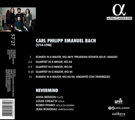 Carl Philipp Emanuel Bach - Front Cover