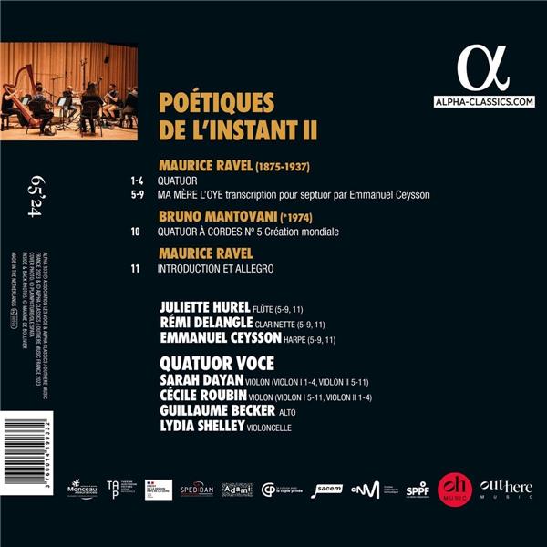 Poétiques de l'instant II : Ravel & Mantovani - Front Cover