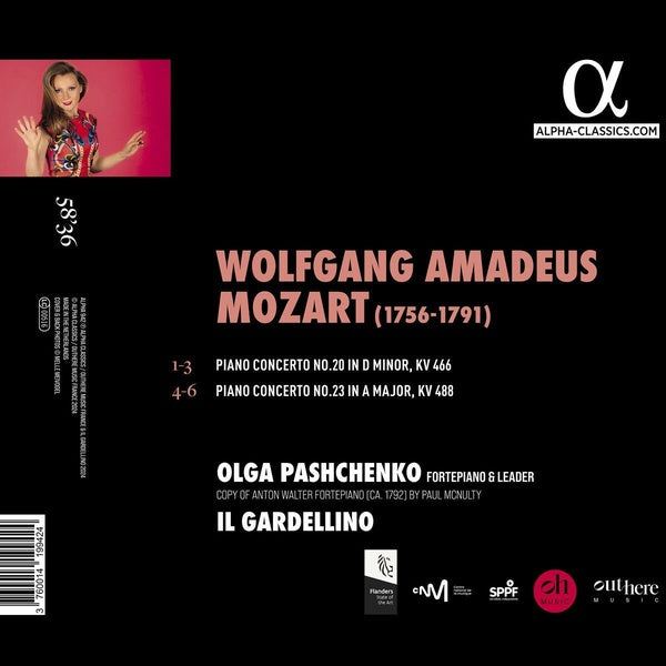 Concertos pour piano numéro 20 et numéro 23 - Front Cover