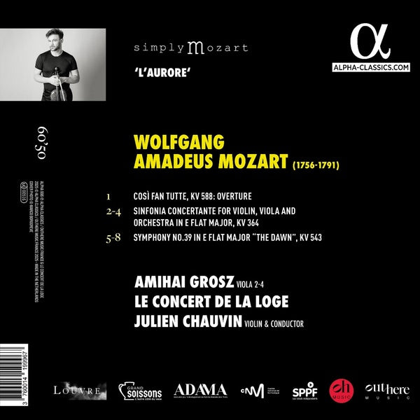 Sinfonia Concertante - Symphonie numéro 39 & Ouverture Cosi Fan Tutte Ouverture - Front Cover