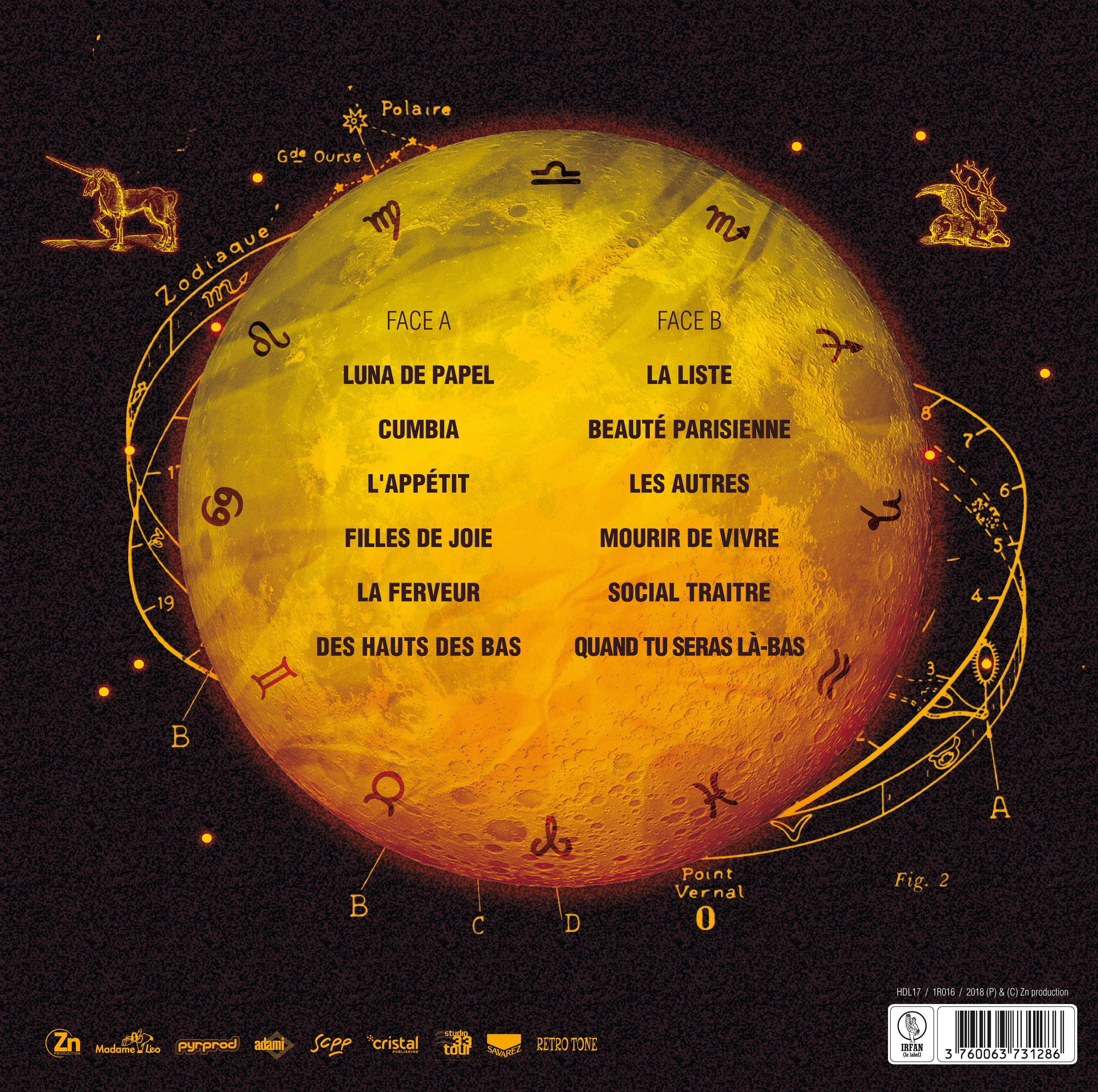 Luna de papel (LP) - Back Cover