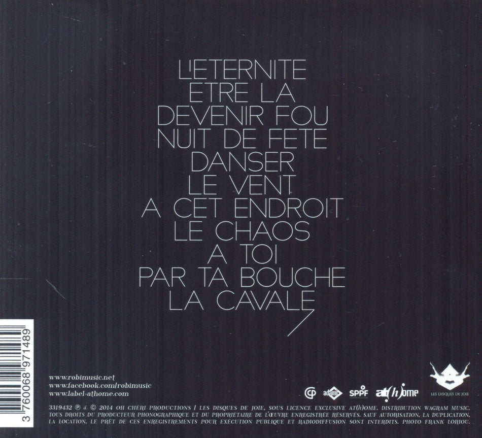 La cavale - Back Cover