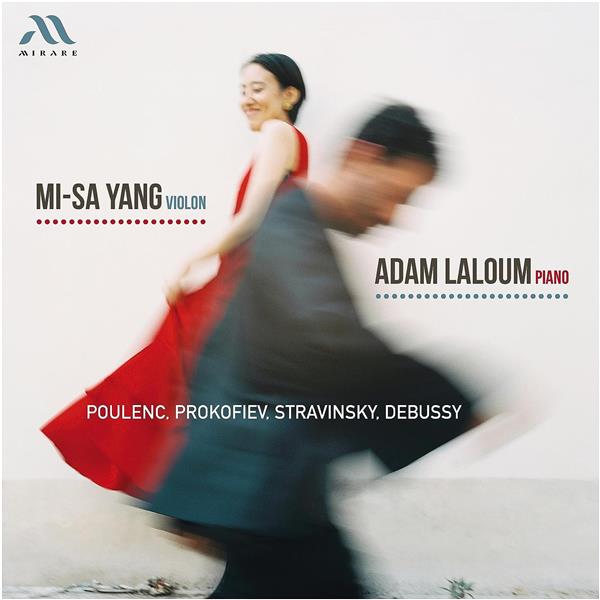 Mi-Sa Yang & Adam Laloum: Poulenc, Prokofiev, Stravinsky, Debussy - Front Cover
