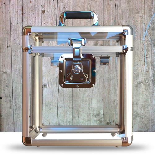 Flight case pour vinyle 25 lp transparent/clear - Front Cover