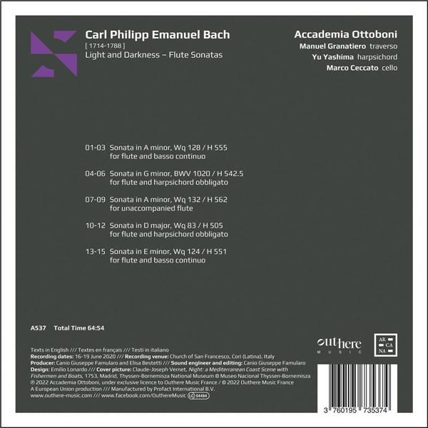 Light And Darkness / Sonates pour flûte - Front Cover