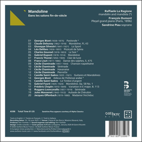 Mandoline. Dans les salons fin-de-siècle - Front Cover