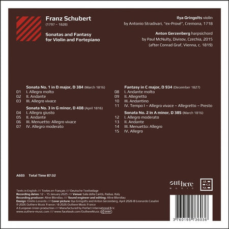 Sonates et fantaisie pour violon et pianoforte - Front Cover