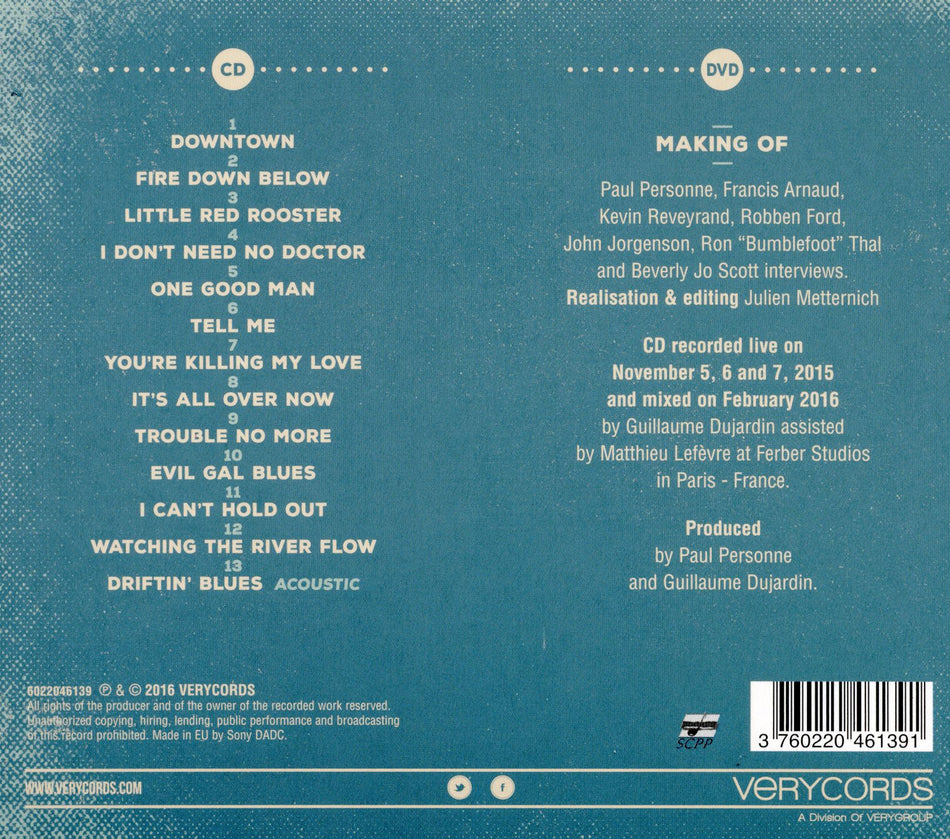 LOST IN PARIS BLUES BAND - Back Cover