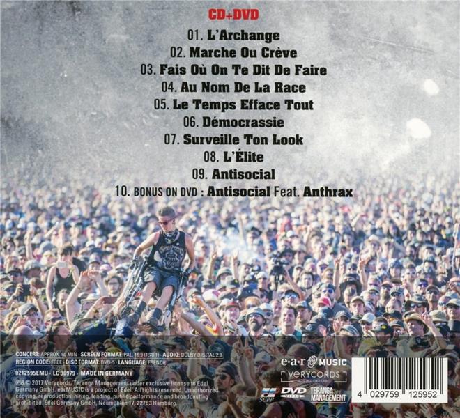 Hellfest 2017 Au Nom De La Rage Tour - Front Cover