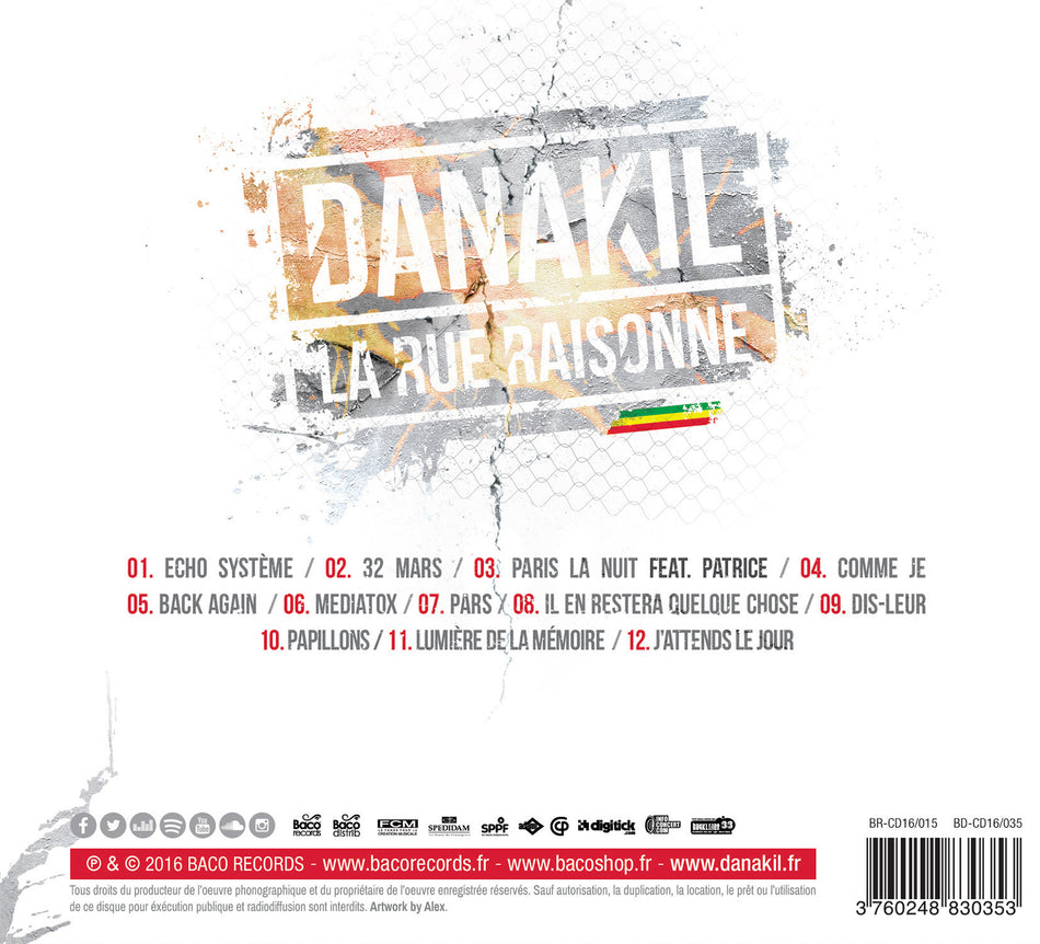 LA RUE RAISONNE - Back Cover