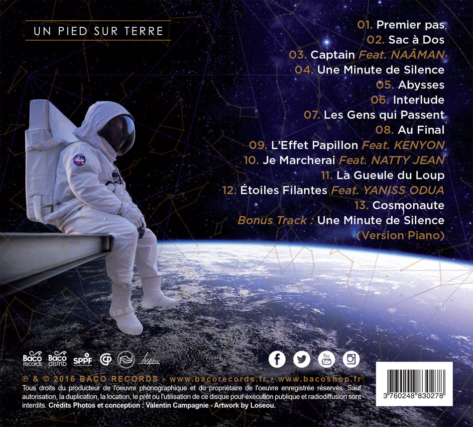 UN PIED SUR TERRE - Back Cover