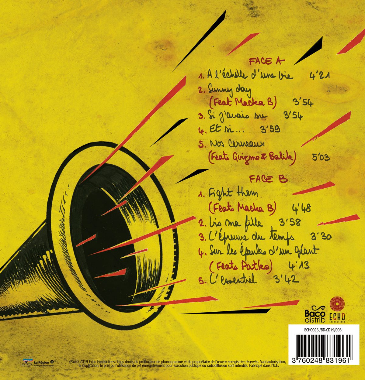 A l’échelle d’une vie - Back Cover