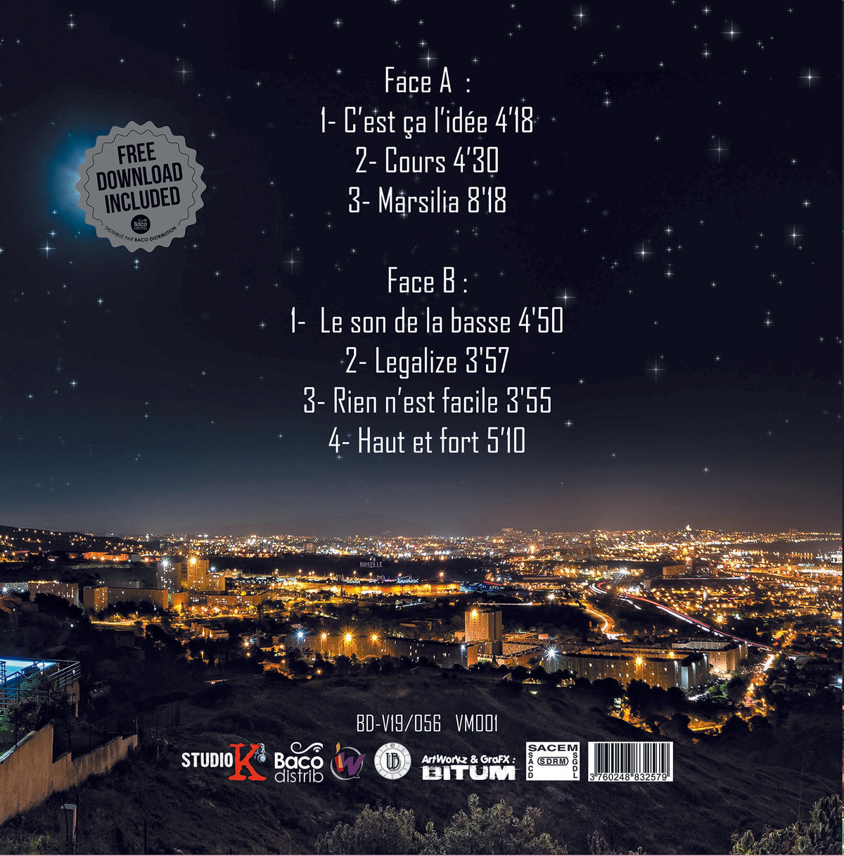 Nouvel R LP - Back Cover