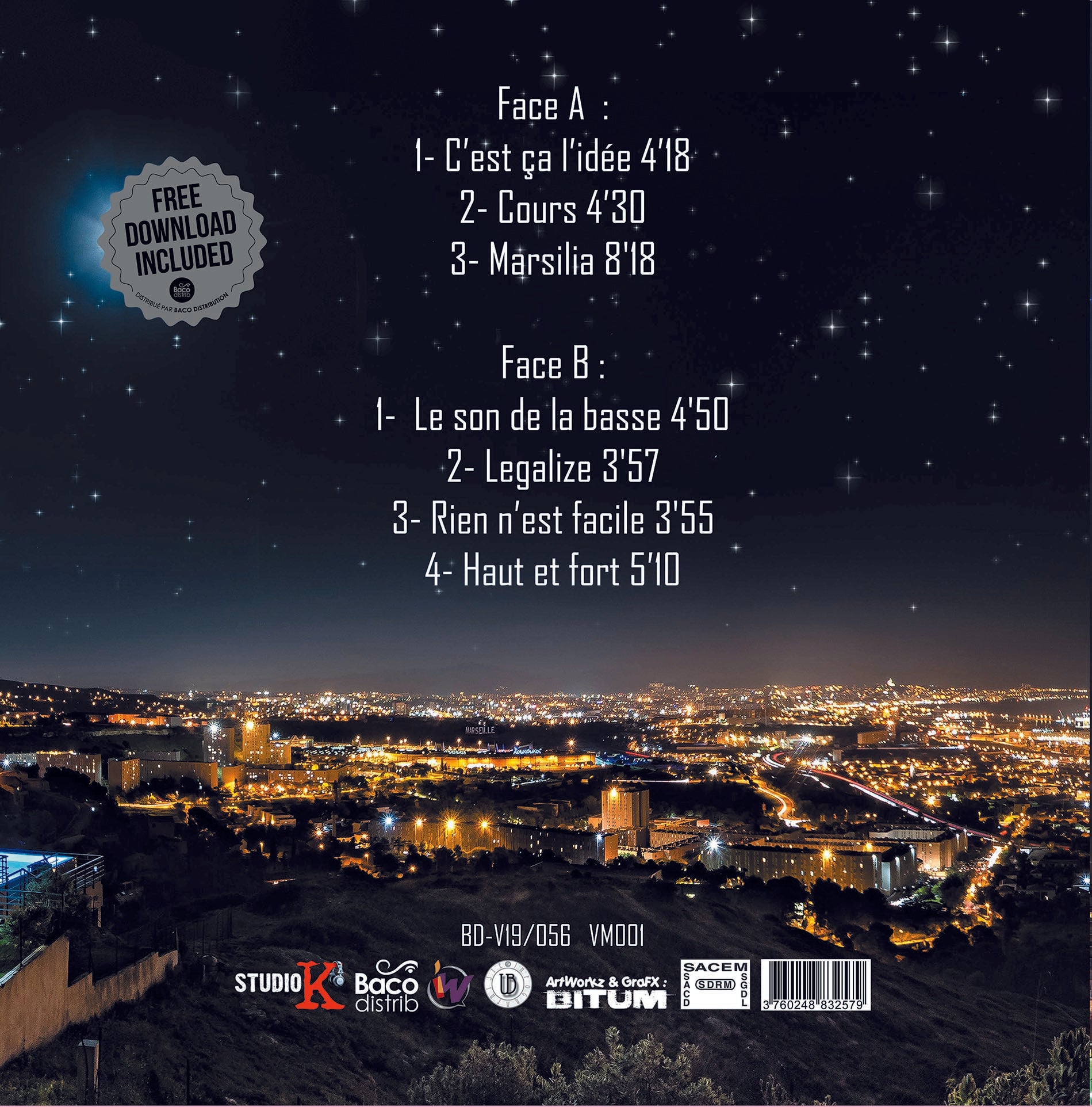 Nouvel R LP - Back Cover