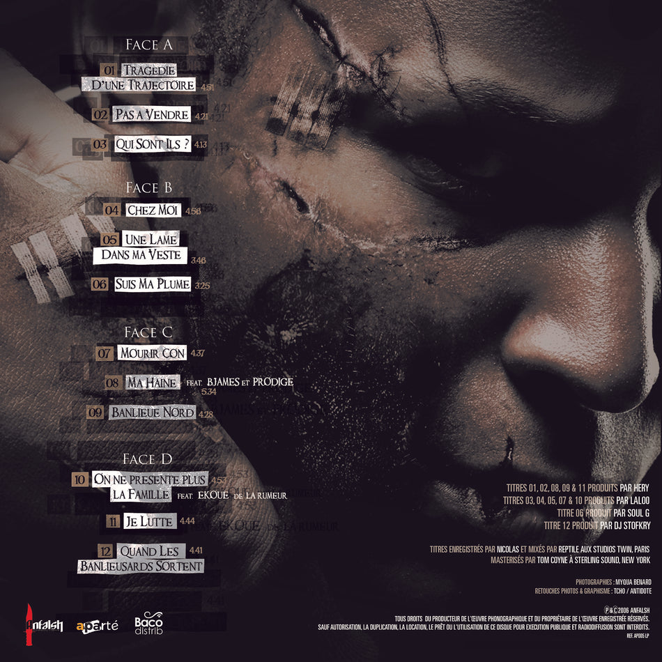 Tragédie d’une trajectoire - Back Cover