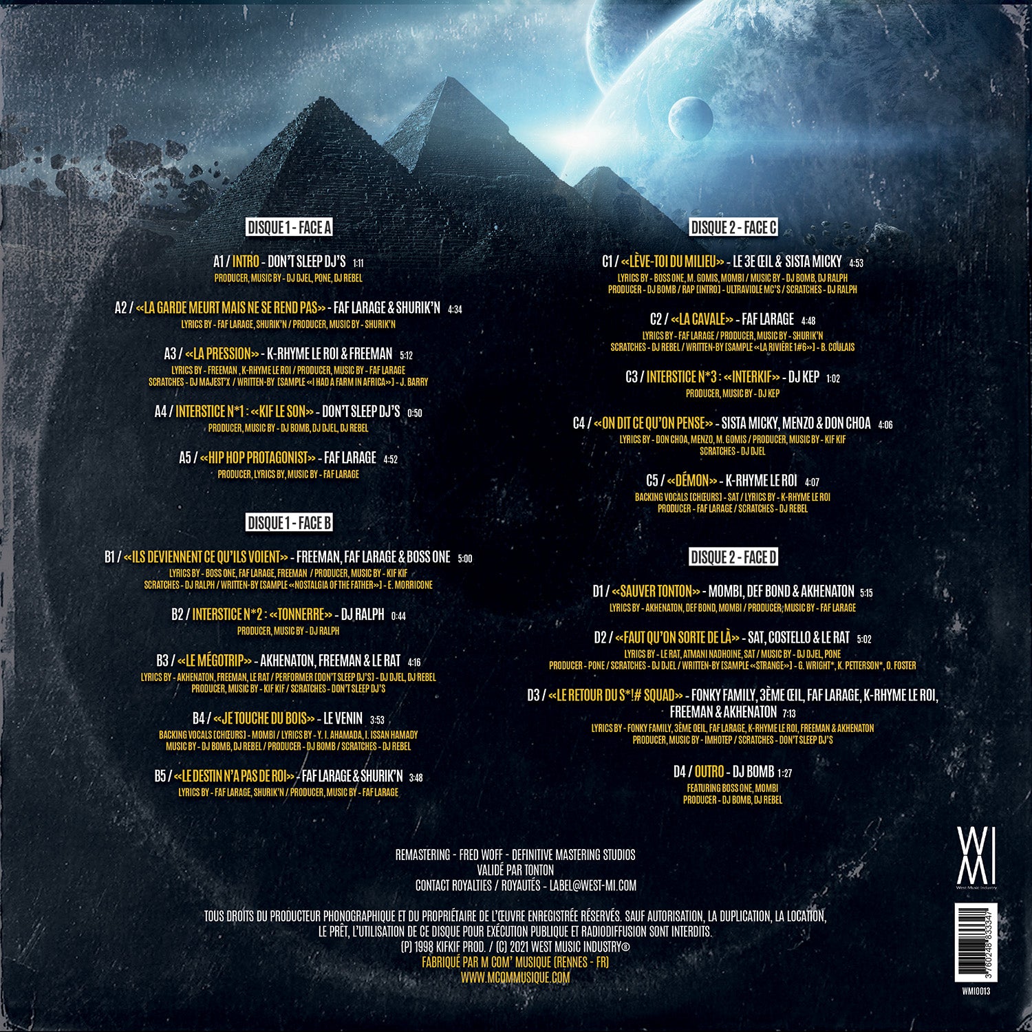 Chroniques de mars - Back Cover